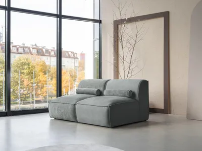 Produktbild von MIUFORM Flex Felix - Modulares 2-Sitzer Sofa - 152x96cm - Olive - Modulsofa Couch