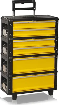 Produktbild von Werkzeugtrolley, 4fach 1.1.2.2 gelb