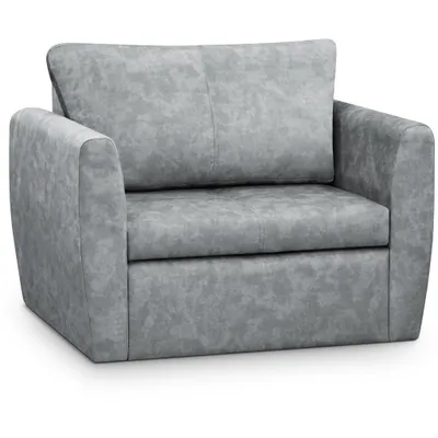 Produktbild von Schlafsessel KAMEL, Grau, Loungesessel mit Bettfunktion, Bettkasten, Veloursstoff, Haustierfreundlich