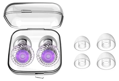 Produktbild von INF Geräuschunterdrückende Ohrstöpsel - Cyclone High Fidelity Serie, 2 Stück Violett