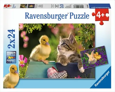 Produktbild von Flauschiger Entenfreund. Puzzle 2 X 24 Teile