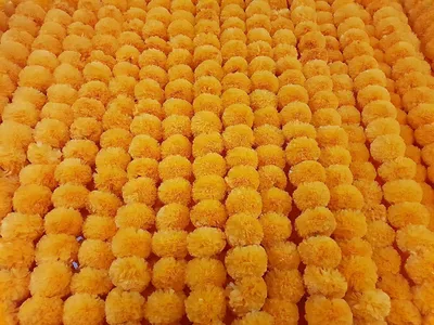 Künstliche Ringelblumengirlande, 5 Stück, Orange, 152,4 cm