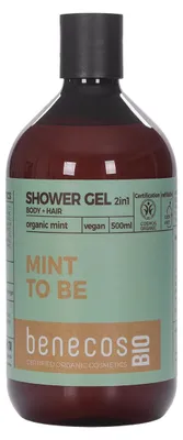 Productafbeelding van Benecos Bio Douchegel 2in1 Mint (500 ml)