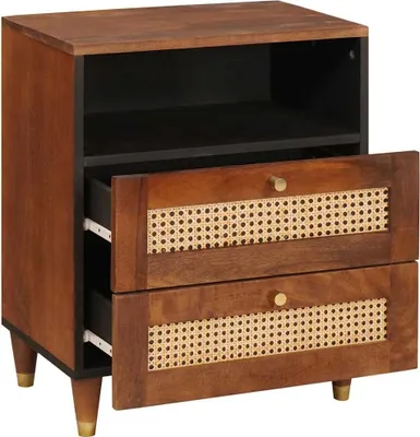 Produktbild von vidaXL Nachttische Braun 50 x 33 x 60 cm Massivholz Mango
