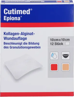 Produktbild von Cutimed Epiona 10x10cm, 12 St KOM
