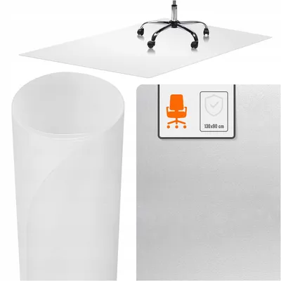 Produktbild von Schutzmatte für Bürostühle, 90 x 130 cm, für den Boden, milchig