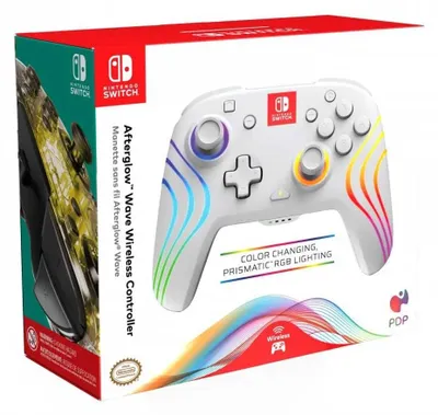 Zdjęcie produktu dla PDP Afterglow wave, Gamepad, PC, Xbox Series S, Xbox Series X, D-pad, Przycisk menu, Przycisk udostępniania, Analogowa/Cyfrowa, Czerwony/zielony/niebieski, Przewodowa