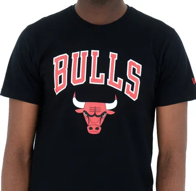 Produktbild von New Era Chicago Bulls NBA Team Logo Tee Black T T-Shirt Men M L XL XXL(XL,Black)