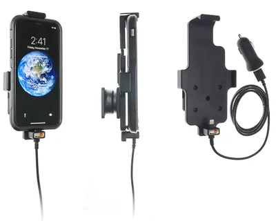 Produktbild von Brodit Gerätehalter 521998 mit Ladefunktion - für Smartphones - Apple iPhone 11 Pro, Apple iPhone X, Apple iPhone Xs