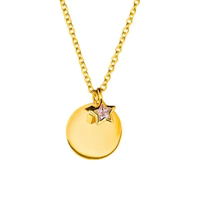 Produktbild von Prinzessin Lillifee 2029712 Mädchen Collier Stern Gold Rosa 38 cm