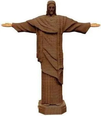 Image de Puzzle 3D en carton « Le Christ Rédempteur » – Kit de bricolage, 231 pièces