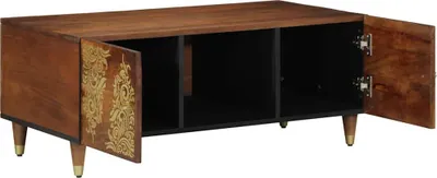 Zdjęcie produktu dla Stolik Kawowy 100X54X40 Cm Z Litego Drewna Mango Lumarko!