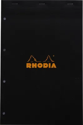 Zdjęcie produktu dla Notatnik RHODIA nr 20, DIN A4+, w kratkę, czarny