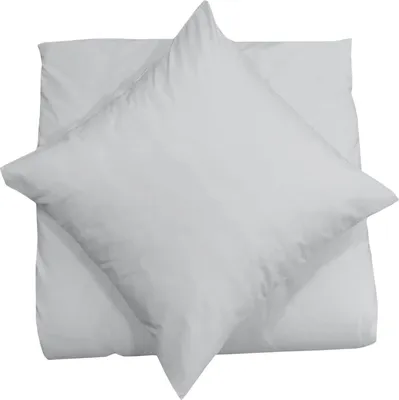 Produktbild von Kissenbezug 40X40 2er Set Dekokissen Kissenhülle Kissen Bezug 100% Baumwolle, Farbe:Hellgrau