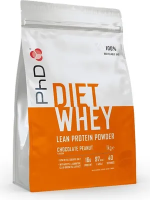 Produktbild von PhD Diet Whey - 1000g Beutel Chocolate Peanut