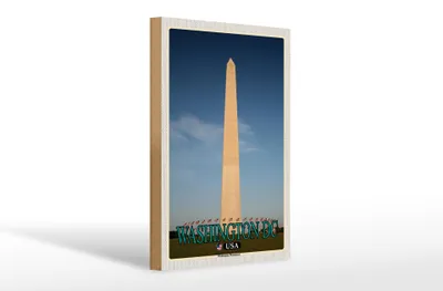 Produktbild von Holzschild Reise 20x30cm Washington DC USA Washington Monument