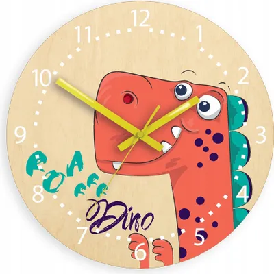 Produktbild von ModernClock, wanduhr, Silent Wanduhr, Wanduhr für Kinder, Drache 30cm