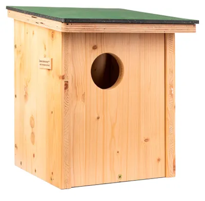 Artikelbild 2 von 'Eulenhöhle aus Holz' aus der Kategorie Vogelzubehör & Vogelbedarf