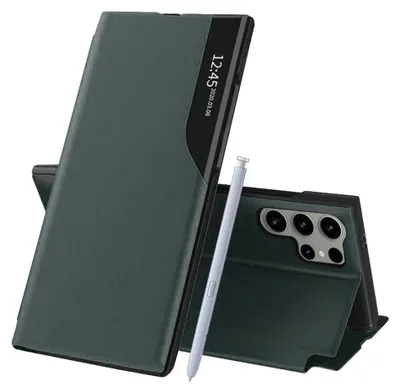 Obrázok produktu pre Techsuit eFold Series puzdro pre Samsung Galaxy S25 Ultra – tmavozelené (Dark Green)