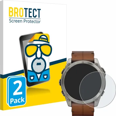 Produktbild von 2x BROTECT Schutzfolie für Garmin Fenix 8 AMOLED (51 mm) Displayschutz Displayschutzfolie Folie Matt Entspiegelungsfolie