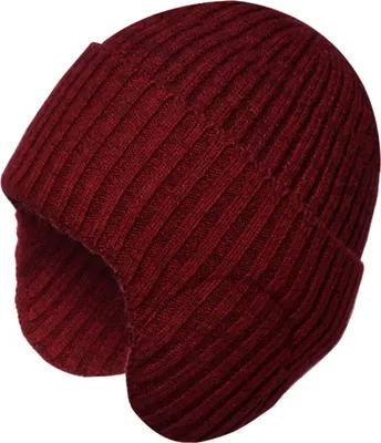 Produktbild von Wintermütze für den Außenbereich, dicke gestrickte Wollmütze, Kälteschutzkappe