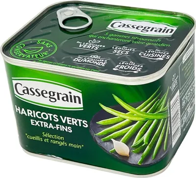 Immagine prodotto di Cassegrain, fagiolini verdi extra fini – Fagiolini verdi pregiati per piatti gourmet
