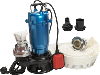 Produktbild von Fäkalienpumpe Schlauch 20 30M Storz C Kupllung Schmutzwasserpumpe 550 W 18000 L/Std Tauchpumpe Cutter Schneidmesser : Au