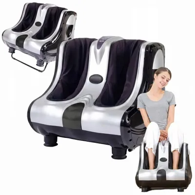 Obrázok produktu pre Vibračný, elektricky vyhrievaný masážny prístroj Shiatsu na chodidlá a lýtka, nastaviteľný