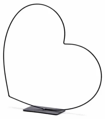 Productafbeelding van Decoratief Hart Frame Horizontaal Zwart 39 Cm