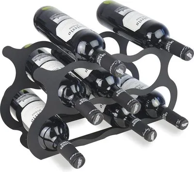 Produktbild von Weinregal für 11 Flaschen - Minimalistisches Schwarz Design