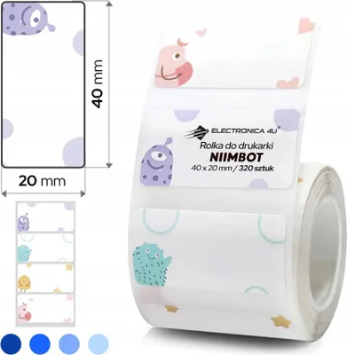 Produktbild von Selbstklebende Etiketten Thermosticker Niimbot B1 B4 B21 B21_Pro B3S B31 40x20