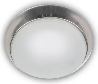 Produktbild von Niermann E14 Deckenleuchte satiniert Glas Klarrand, Nickel matt, 25cm,  Germany