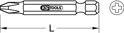 Produktbild von KS Tools 1/4 Bit PH, 50 mm, PH0