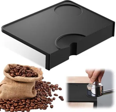 Obrázek produktu pro Silikonový tamper na espresso s ochranným okrajem, protiskluzový, 21 x 15 cm, příslušenství na kávu