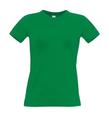 Produktbild von B&C Damen Rundhalsshirt T Shirt T-Shirt Basic Shirt kurzarm, Größe:XS, Farbe:Kelly Green