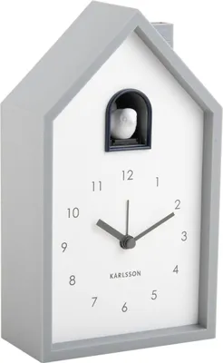 Produktbild von Karlsson - Wecker Modern Cuckoo - Grau - 12x6x20cm