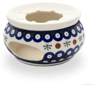Produktbild von Bunzlauer Keramik Stövchen Ø13,9 cm H=7,4 cm – Teewärmer für Teekannen, Dekor 41