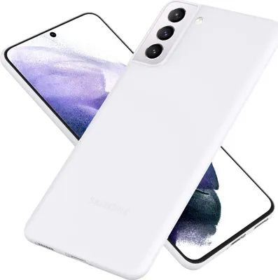 Image de NALIA Hard Case extra fin pour Samsung Galaxy S21 Plus, Slim Handy Cover Cover blanc transparent