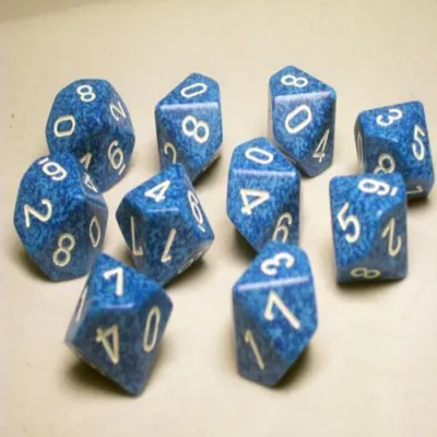 Produktbild von Chessex Speckled Polyhedral Ten d10 Set - Water