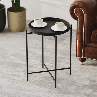 Produktbild von Skye Decor, Shb-007, Couchtisch, 100 % METALL, Schwarz, 46 x 46 x 56 cm
