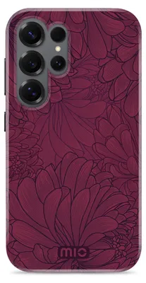 Produktbild von MIO Handyhülle für Samsung Galaxy S25 Ultra MagSafe Hülle Hardcase Backcover - Berry Blooms