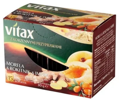 Image de Vitax Tisane Abricot Argousier Gingembre 15 sachets