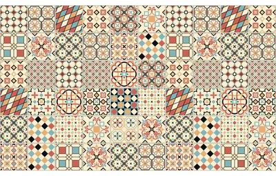 Zdjęcie produktu dla Samoprzylepne naklejki na płytki do kuchni i łazienki – 60 naklejek, Azulejos Arianito – 60 naklejek, 15 x 15 cm