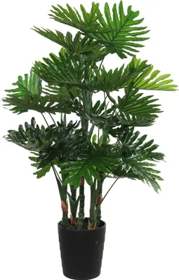 Produktbild von Mica Decorations Philodendron Kunstpflanze - H120 x Ø80 cm - Grün