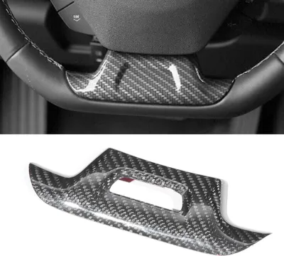 Immagine prodotto di Coprivolante in fibra di carbonio, compatibile con Chevrolet Camaro ZL1 2017-2019, con foro