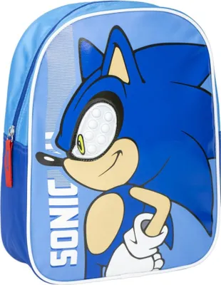 Image de Sac à dos scolaire Sonic bleu 23 x 30 x 9 cm