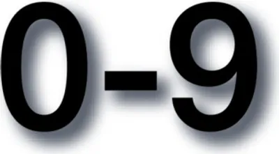 Produktbild von Dreifke® Magnetzahlen, 0 - 9 - 1 Set = 10 Stk. | 100 mm