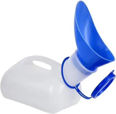 Produktbild von Urinflasche 1000 ml, lekfrei, für unterwegs und Notfälle, weiß