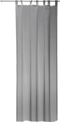 Produktbild von Vorhang grau 140x245 cm transparent Schlaufen Gardine Organza Dekoschal