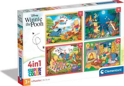 Zdjęcie produktu dla Puzzle 4w1 Super Kolor Disney WTP